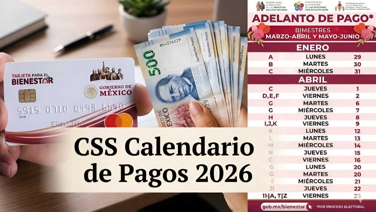 CSS Calendario de Pagos 2026 Fechas Oficiales para Jubilados y Pensionados en Todo el País