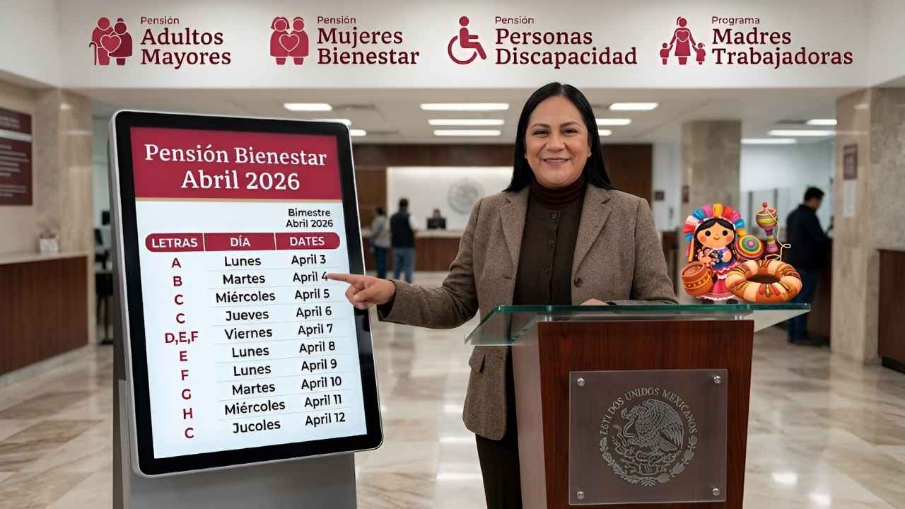 Pensión Bienestar Abril 2026 Fechas de Pago Calendario Oficial y Beneficiarios Adultos Mayores