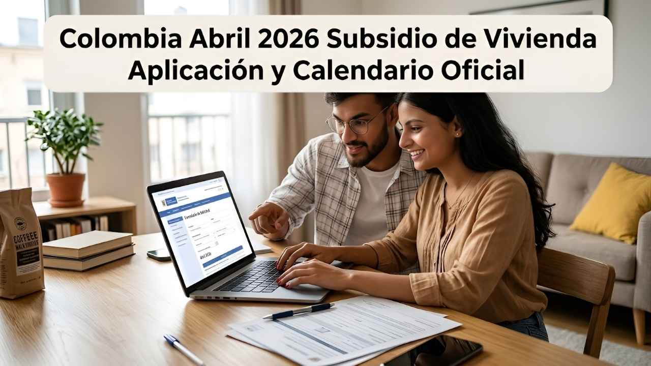 Colombia Abril 2026 Subsidio de Vivienda Aplicación y Calendario Oficial