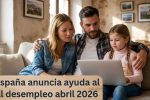España anuncia ayuda al desempleo abril 2026 requisitos proceso de solicitud y calendario de pagos