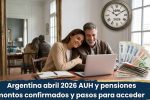 Argentina abril 2026 AUH y pensiones montos confirmados y pasos para acceder