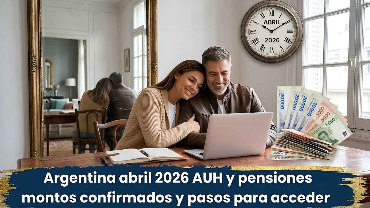 Argentina abril 2026 AUH y pensiones montos confirmados y pasos para acceder