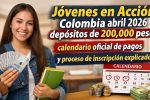 Jóvenes en Acción Colombia abril 2026 depósitos de 200,000 pesos calendario oficial de pagos y proceso de inscripción explicado