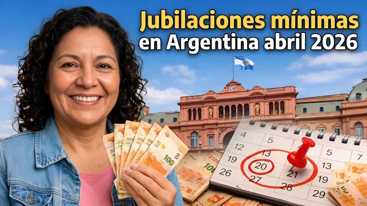 Jubilaciones mínimas en Argentina abril 2026 incremento confirmado quiénes cobran y cómo consultar las fechas de pago