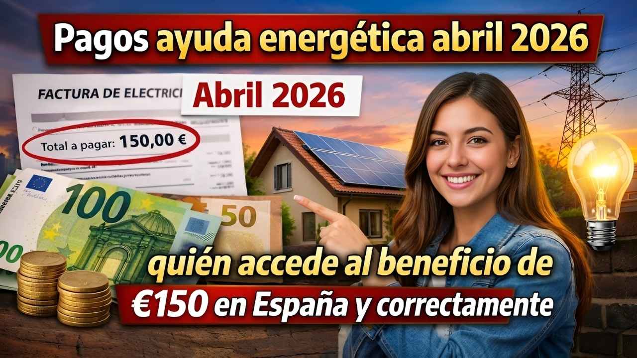 Pagos ayuda energética abril 2026 quién accede al beneficio de €150 en España y cómo solicitarlo correctamente